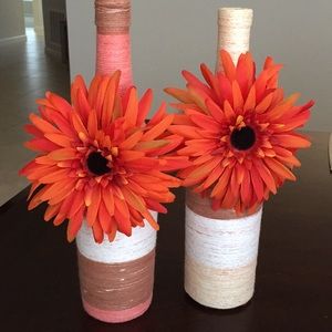Decorative wine bottles